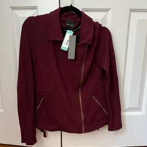 Eden Society burgundy jacket